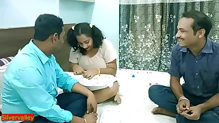 Indian calumniate husband allow stepbrother fuck his hot wife infront of him!! Hindi hot sex