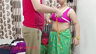 Indian Bhabhi Seduces Upper classes Tailor For Fucking With Hindi Audio